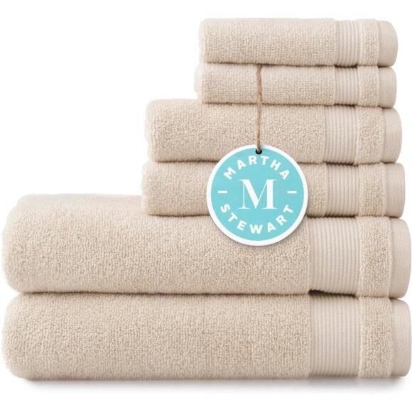 100% Cotton Bath Towels Set Of 6 Piece 2 Bath Towels2 Hand Towels2 Washcloths